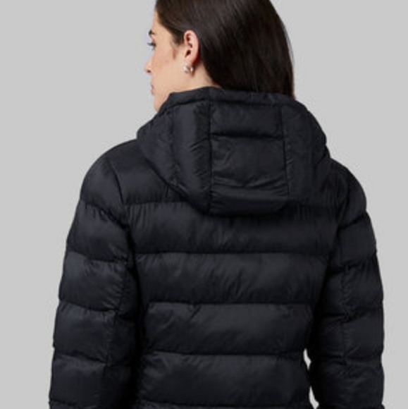 32 Degrees WOMEN'S LIGHTWEIGHT POLY-FILL PACKABLE HOODED JACKET - BLACK /XL - Picture 3 of 4